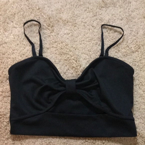 !!SOLD!! Black Forever 21 crop top - Picture 1 of 4